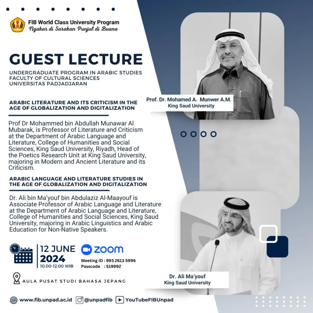 Prodi Sastra Arab Unpad Bahas Sastra Arab di Era Globalisasi dan Digitalisasi
